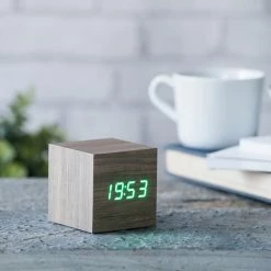 Gingko Cube Click Clock Alarm Clock