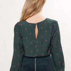 Louche Pippa Ladybird Square Neck Blouse