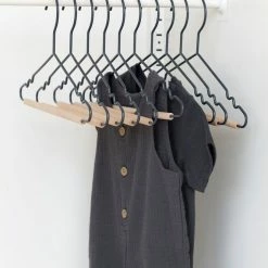 Mustard Made Childrens Top Hangers Set Of 10 In Slate