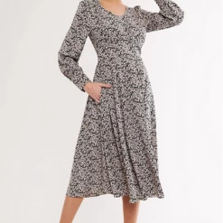 Louche Arwen Ramble Print Midi Dress