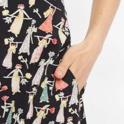 Louche Sakani Flower Girl Print V Neck Midi Dress