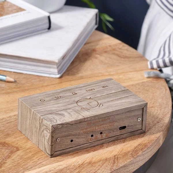 Gingko Flip Click Clock Ash 2 Gingko Flip Click Clock Ash