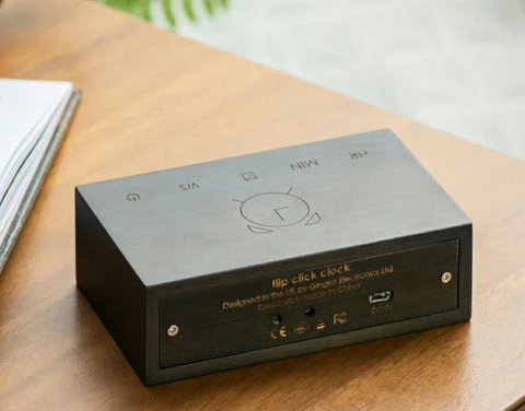 Gingko Flip Click Clock - Black 2 Gingko Flip Click Clock - Black