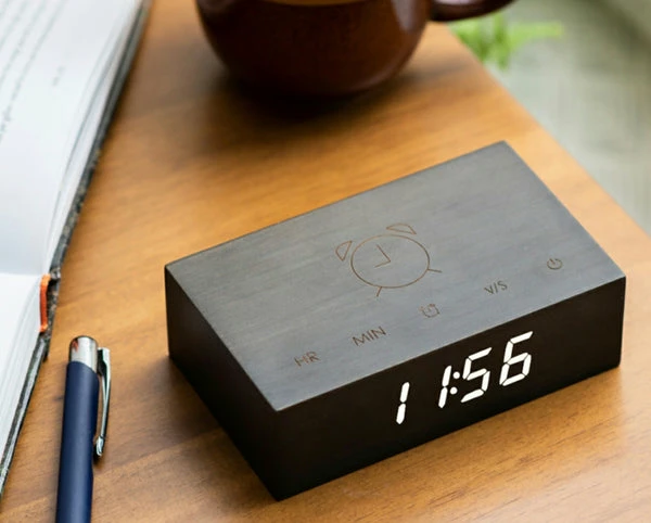 Gingko Flip Click Clock - Black 1 Gingko Flip Click Clock - Black