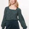 Louche Pippa Ladybird Square Neck Blouse
