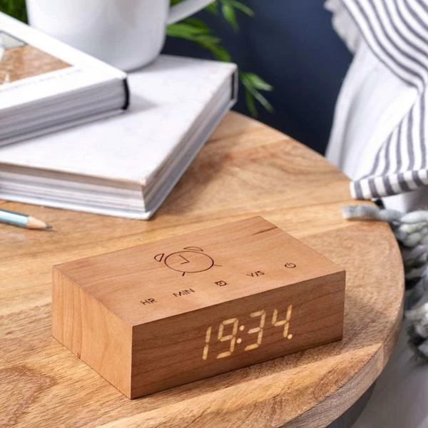 Gingko Flip Click Clock Cherry 4 Gingko Flip Click Clock Cherry