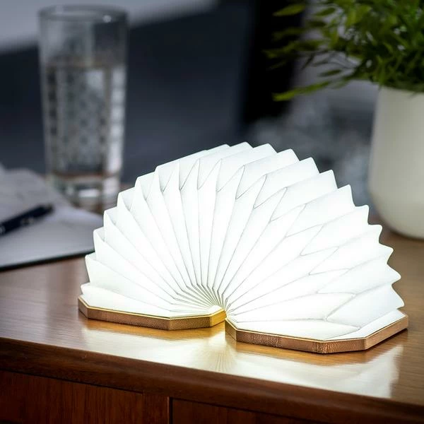 Gingko Smart Accordion Lamp Walnut 2 Gingko Smart Accordion Lamp Walnut