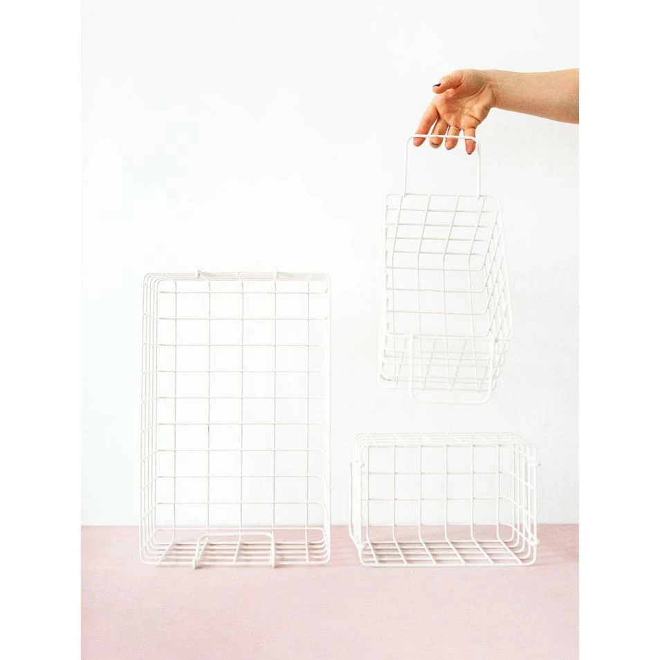 Mustard Made Baskets In White 1 Mustard Made Baskets In White