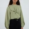 Louche Massimo Sage Green Blouse