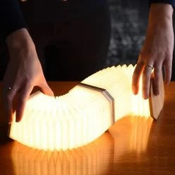 Gingko Smart Accordion Lamp Walnut 5 Gingko Smart Accordion Lamp Walnut