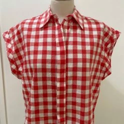Louche Abinaya Picnic Red Check Shirt