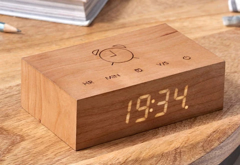 Gingko Flip Click Clock - Cherry 2 Gingko Flip Click Clock - Cherry