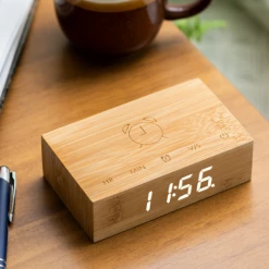 Gingko Wooden Flip Clock