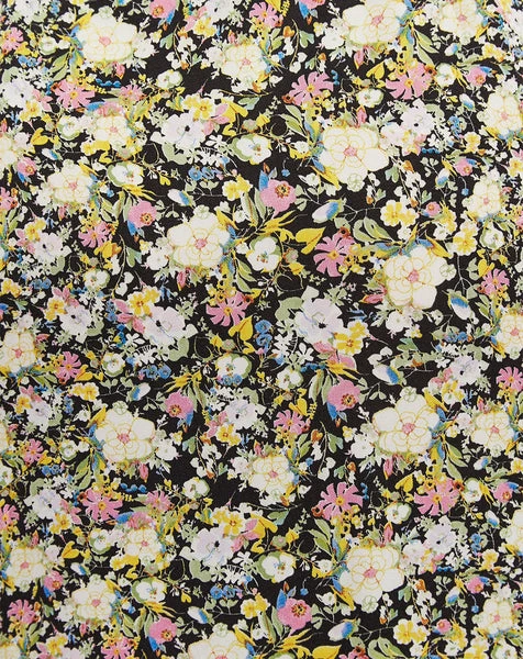 Louche Melia Petal Parade Print Short Sleeve Midi Tea Dress 4 Louche Melia Petal Parade Print Short Sleeve Midi Tea Dress