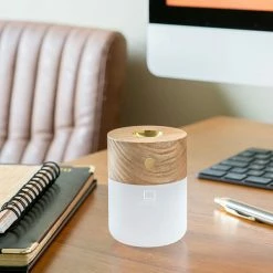 Gingko Smart Diffuser Lamp White Ash