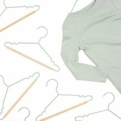 Mustard Made Childrens Top Hangers Set Of 10 In Sage