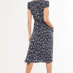 Louche Cathleen Country Rose Print Midi Tea Dress