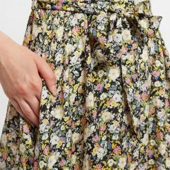 Louche Melia Petal Parade Print Short Sleeve Midi Tea Dress 6 Louche Melia Petal Parade Print Short Sleeve Midi Tea Dress