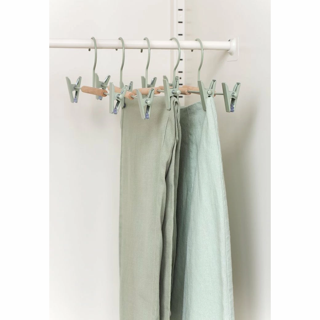 Mustard Made Adult Clip Hanger In Sage 3 Mustard Made Adult Clip Hanger In Sage