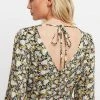 Louche Louche Arwen Petal Parade Print V Back Midi Dress-multi