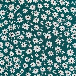 Louche Cathleen Flower Sketch Print Mini Tea Dress In Green 7 Louche Cathleen Flower Sketch Print Mini Tea Dress In Green