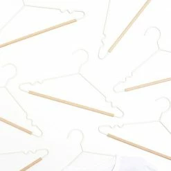 Mustard Made Adult Top Hangers Set Of 10 In White