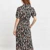 Louche Sakani Flower Girl Print V Neck Midi Dress