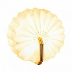 Gingko Smart Accordion Flexible Desk Table Lamp In Bamboo