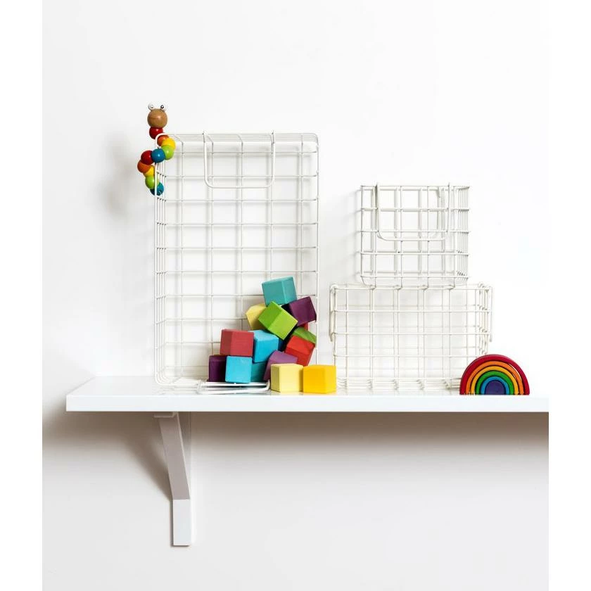 Mustard Made Baskets In White 4 Mustard Made Baskets In White