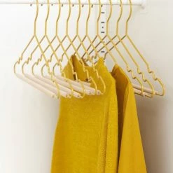 Mustard Made Adult Top Hangers Set Of 10 In Mustard