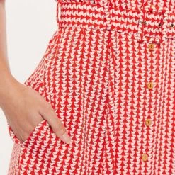 Louche Privela Pencil Shaving Print Dress