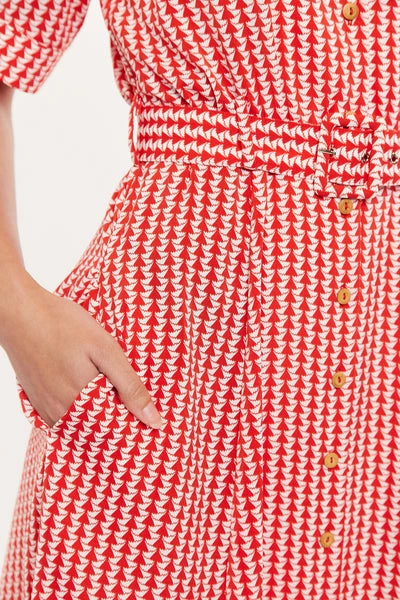 Louche Privela Pencil Shaving Print Dress 2 Louche Privela Pencil Shaving Print Dress