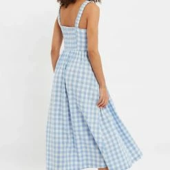 Louche Clover Blue Check Dress
