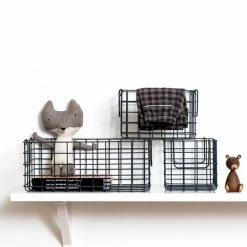 Mustard Made Set Of 3 Baskets In Slate