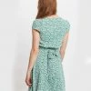 Louche Cathleen Mint Blossom Print Mini Tea Dress