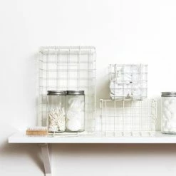 Mustard Made Set Of Metal Baskets Various Colours