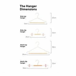 Mustard Made Adult Clip Hanger In Blush