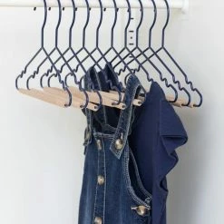Mustard Made Childrens Top Hangers Set Of 10 In Navy