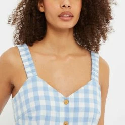 Louche Clover Blue Check Dress