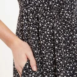 Louche Stasia Statement Sleeve Midi Dress