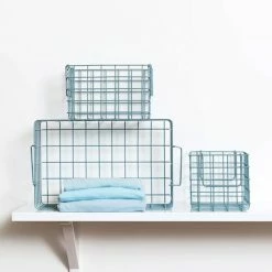 Mustard Made Set Of 3 Baskets In Ocean