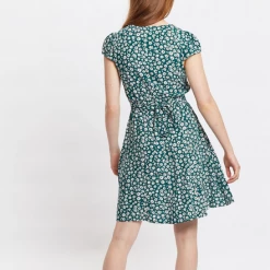 Louche Cathleen Mini Tea Dress Flower Sketch
