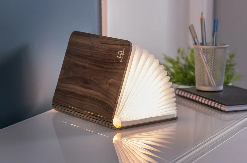 Gingko Large Walnut Smart Booklight 5 Gingko Large Walnut Smart Booklight
