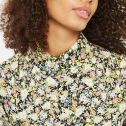 Louche Barclay Petal Parade Print Short Sleeve Blouse-multi