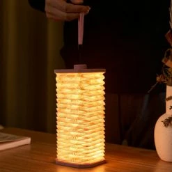 Gingko Velvet Accordion Lamp Pink Floral 7 Gingko Velvet Accordion Lamp Pink Floral