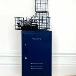 Mustard Made Set Of 3 Baskets In Navy