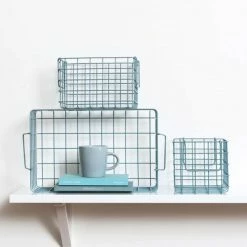 Mustard Made Set Of 3 Baskets In Ocean