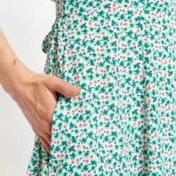 Louche Cathleen Mint Blossom Print Mini Tea Dress 6 Louche Cathleen Mint Blossom Print Mini Tea Dress