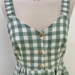 Louche Clover Green Check Dress