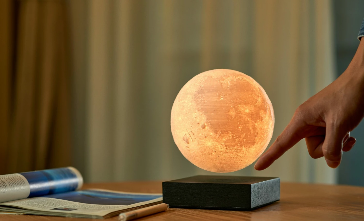 Gingko Black Smart Moon Lamp 4 Gingko Black Smart Moon Lamp